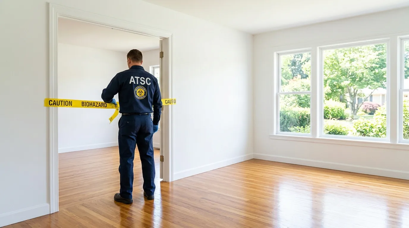 Certified biohazard cleanup crew performing Trauma Scene Cleanup in Soddy-Daisy